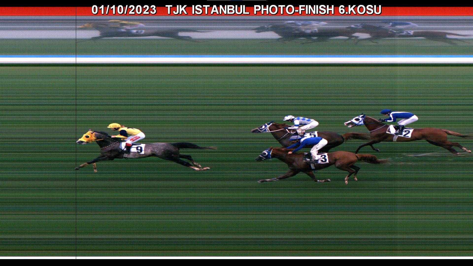  stanbul 6 Ko u Foto Finish Resmi 01 Ekim 2023 Pazar 