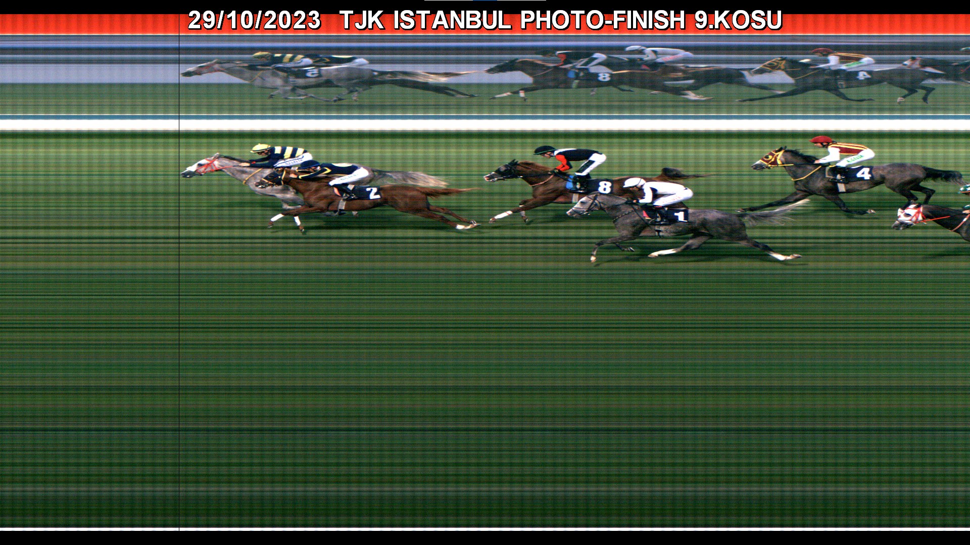 stanbul 9 Ko u Foto Finish Resmi 29 Ekim 2023 Pazar 