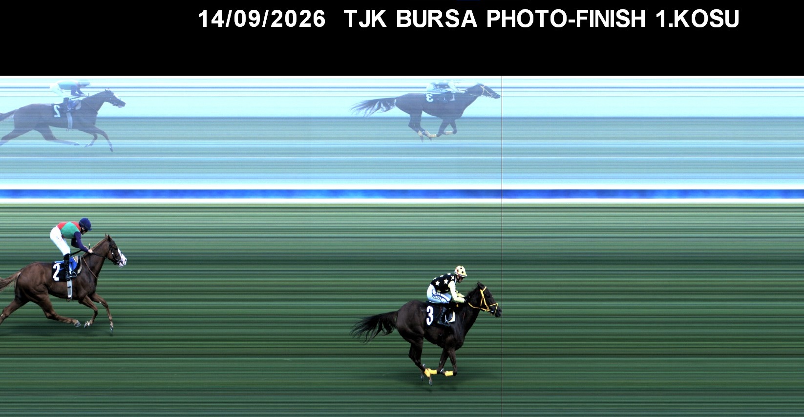 Bursa 1. Koşu foto finiş görüntüsü — 2026-09-14