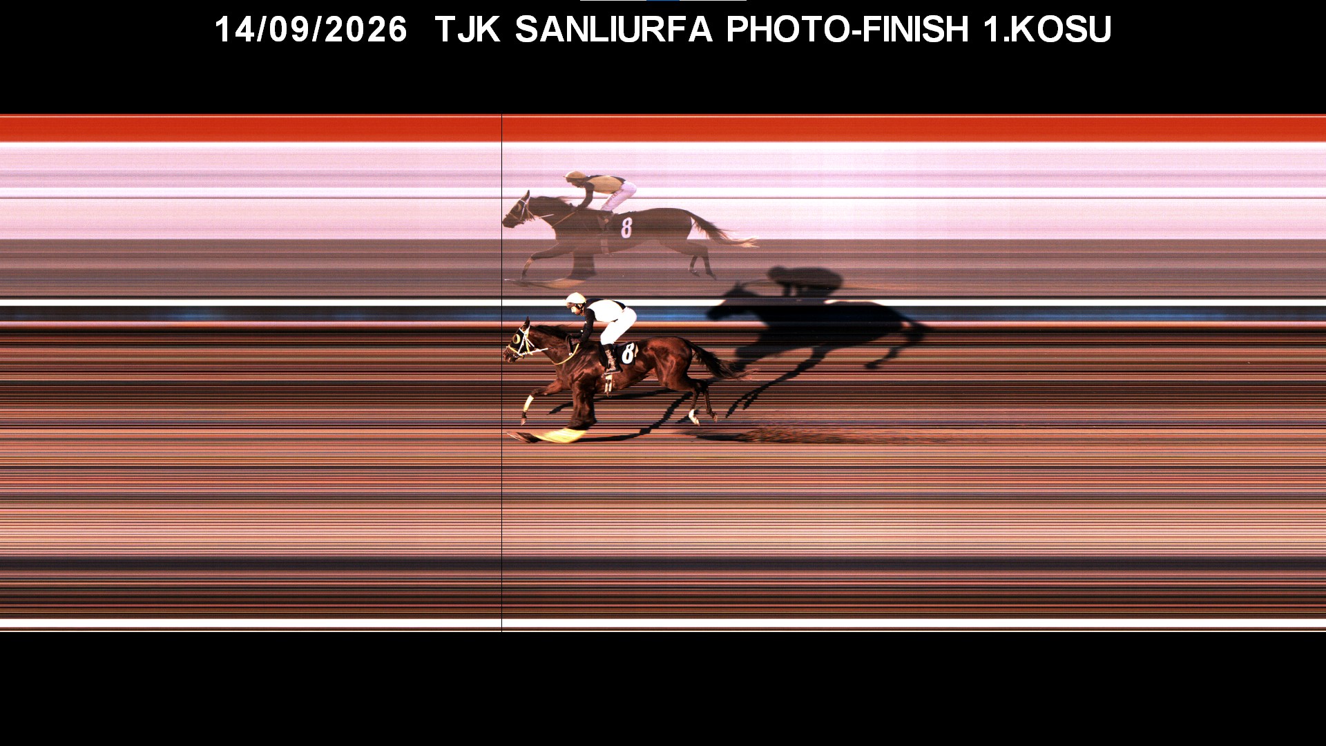 Şanlıurfa 1. Koşu foto finiş görüntüsü — 2026-09-14