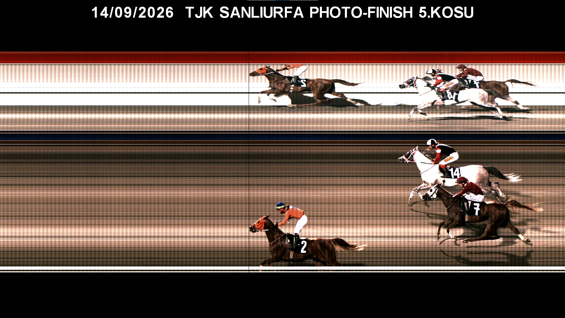 Şanlıurfa 5. Koşu foto finiş görüntüsü — 2026-09-14