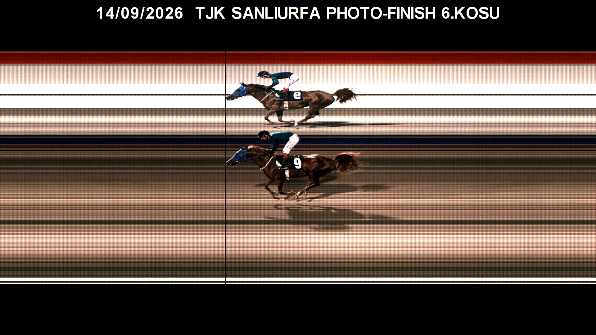 Şanlıurfa 6. Koşu foto finiş görüntüsü — 2026-09-14