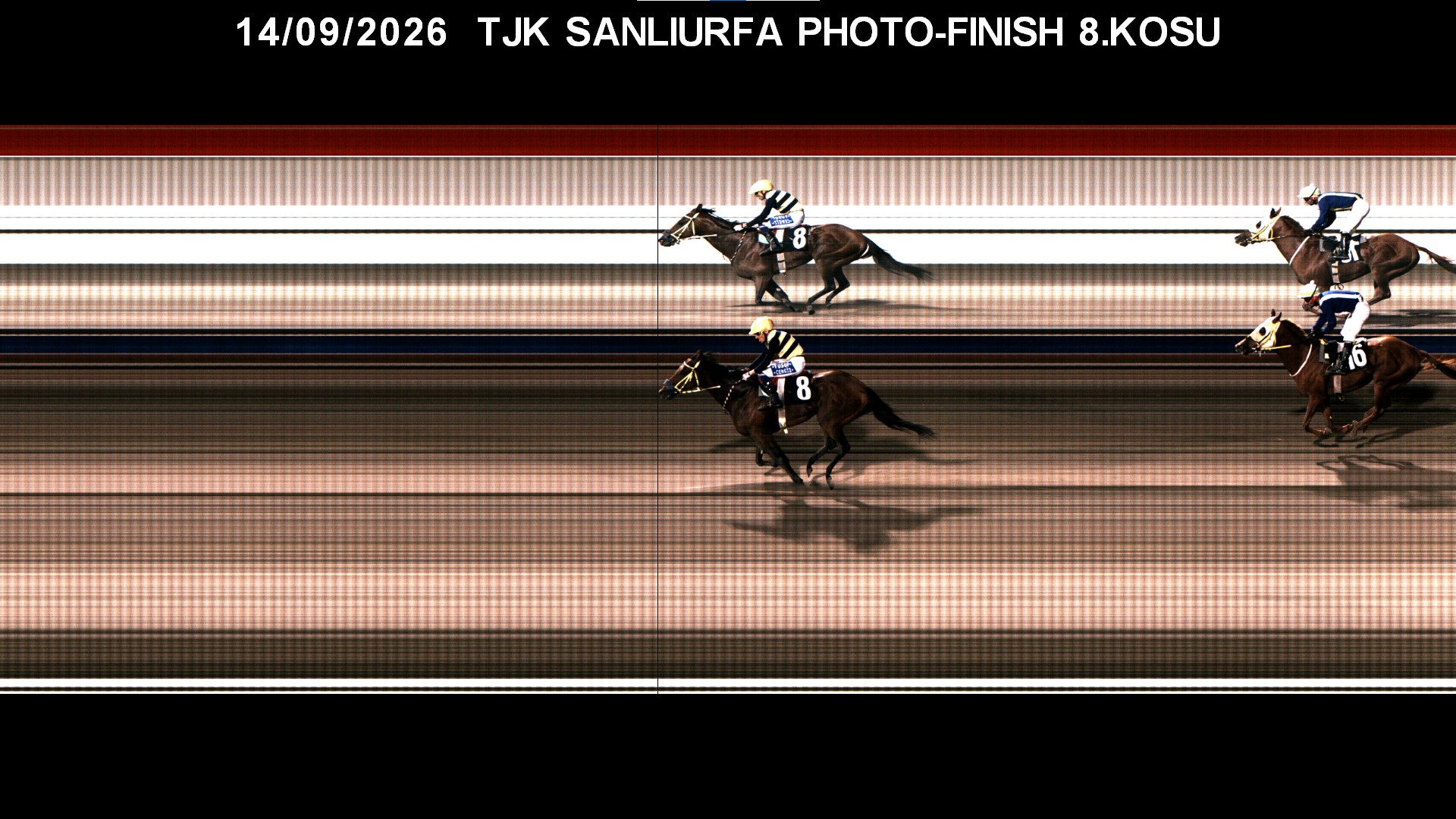 Şanlıurfa 8. Koşu foto finiş görüntüsü — 2026-09-14