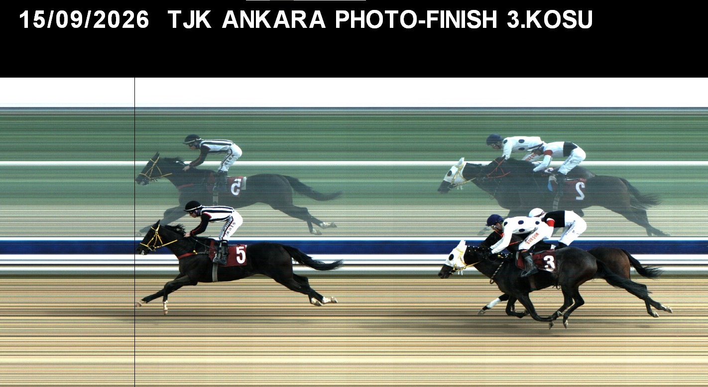 Ankara 3. Koşu foto finiş görüntüsü — 2026-09-15