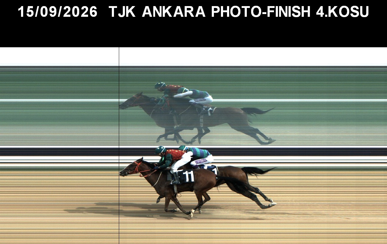 Ankara 4. Koşu foto finiş görüntüsü — 2026-09-15