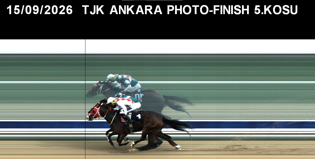 Ankara 5. Koşu foto finiş görüntüsü — 2026-09-15