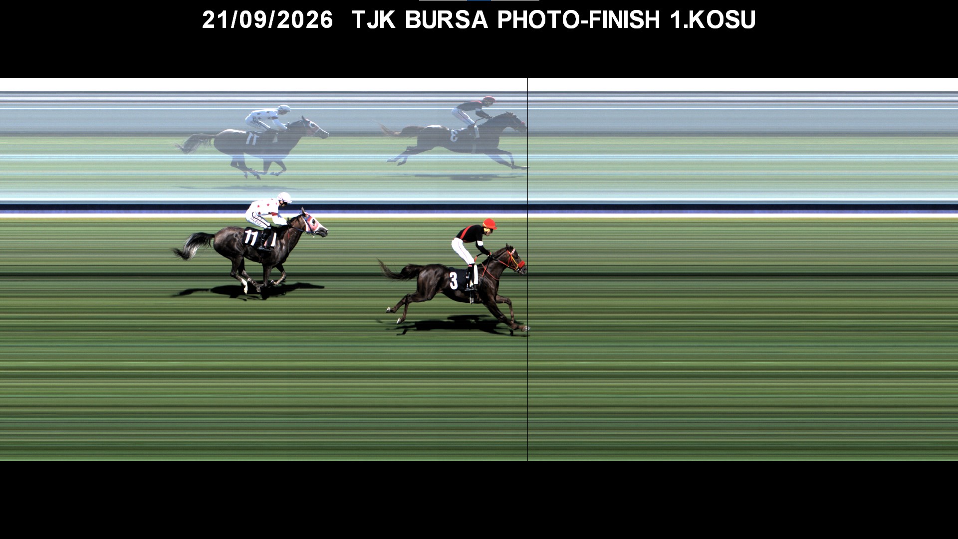 Bursa 1. Koşu foto finiş görüntüsü — 2026-09-21