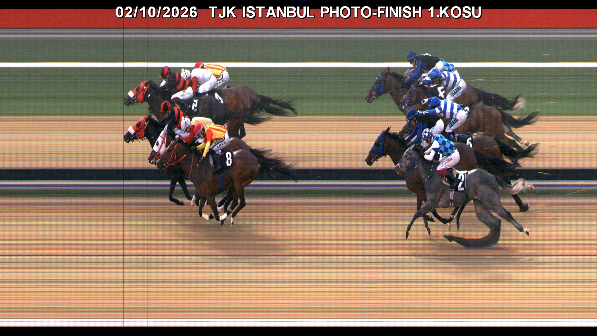İstanbul 1. Koşu foto finiş görüntüsü — 2026-10-02