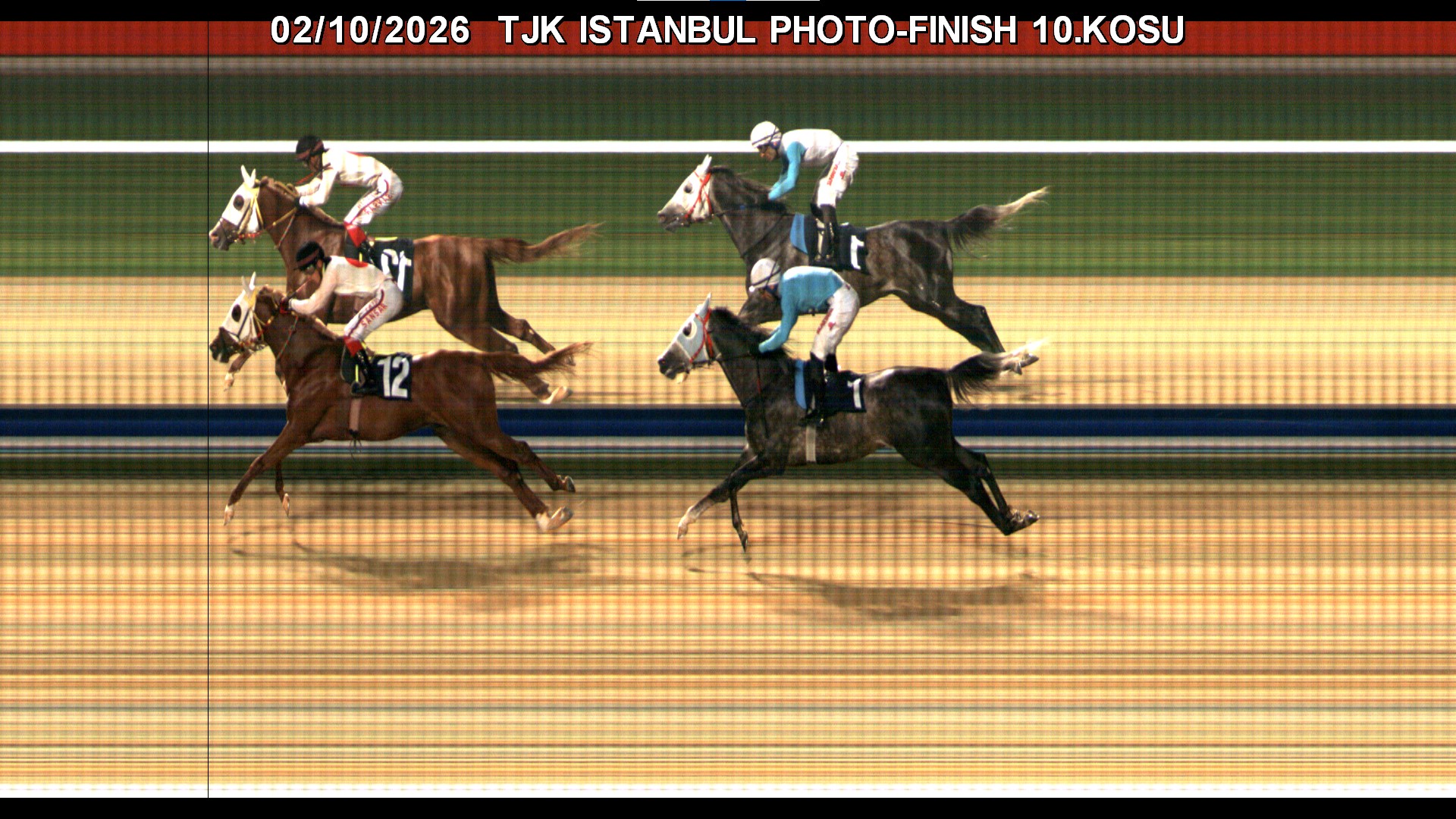 İstanbul 10. Koşu foto finiş görüntüsü — 2026-10-02